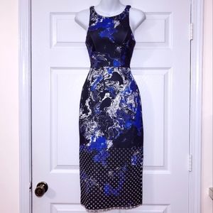 State of Being marbled laser cut neoprene/scuba bodycon